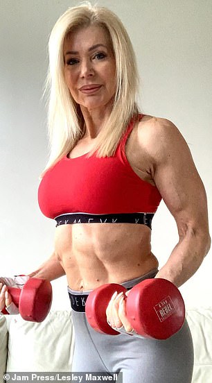 The grandmother teaches other women how to get as built as her