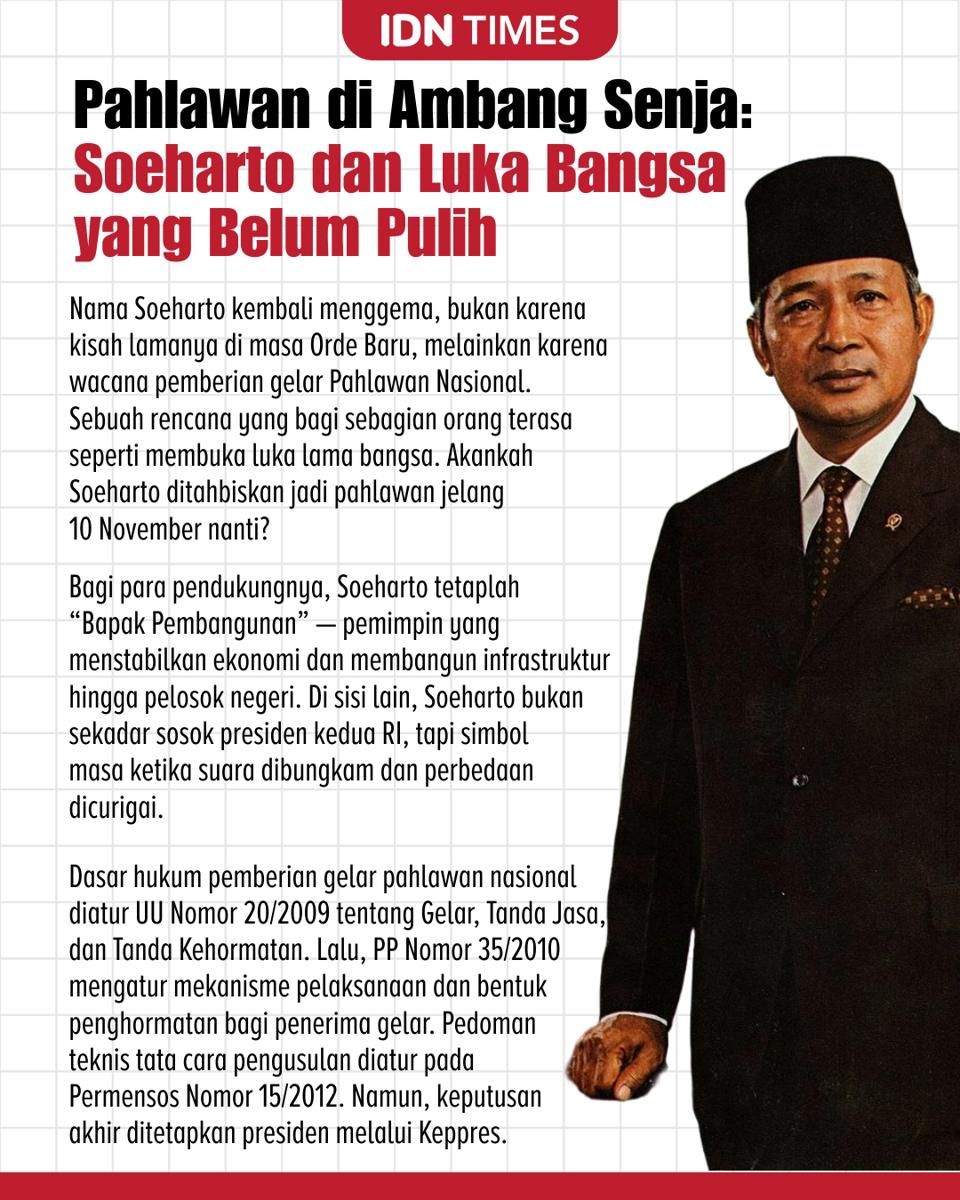 Dukung Soeharto Jadi Pahlawan, AMPG: Aktifkan Kemerdekaan