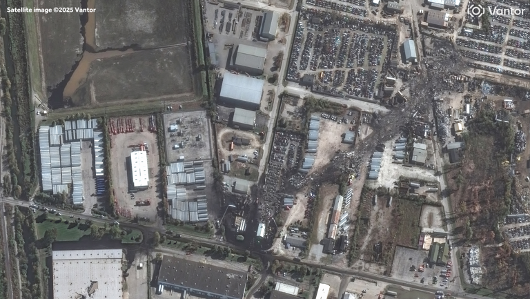 Satellite images show scale of destruction from deadly UPS plane crash