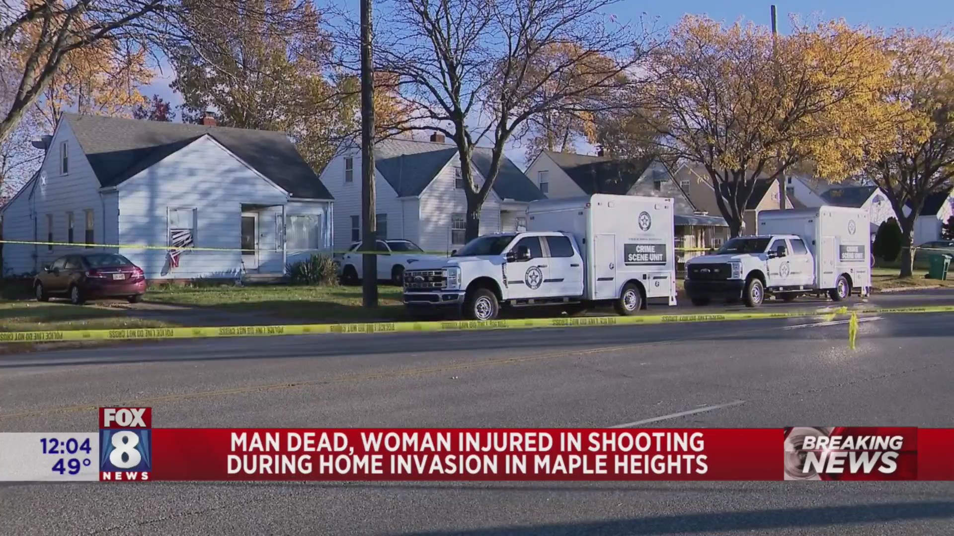 1 killed in home invasion robbery in Maple Heights