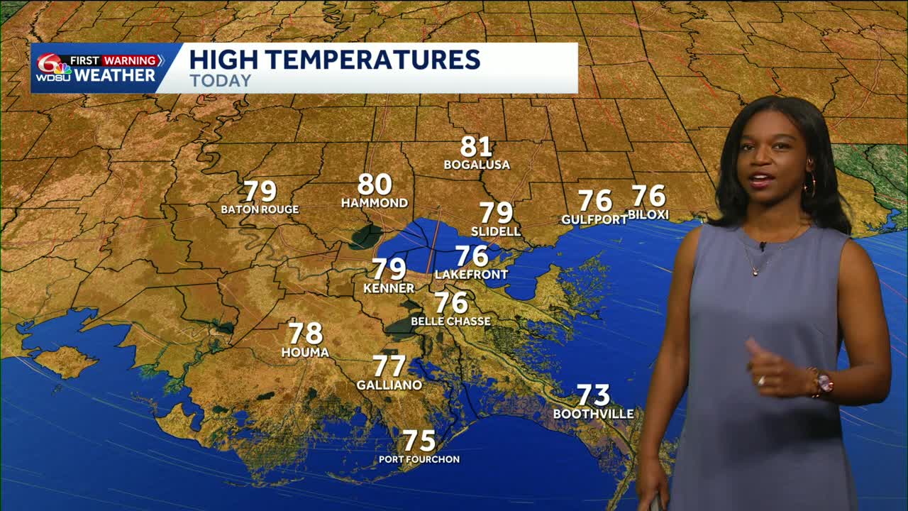 Another warm Thursday with partly cloudy skies in your New Orleans forecast