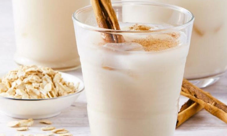 Receta de agua cremosa de nuez con avena