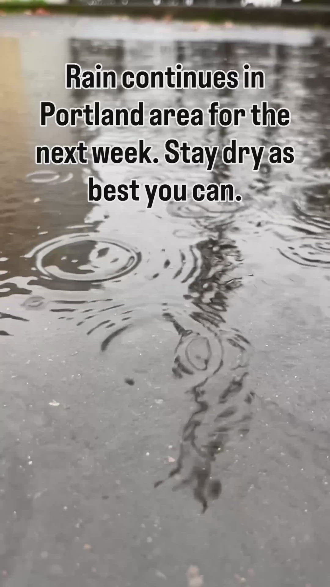 Rain continues in Portland