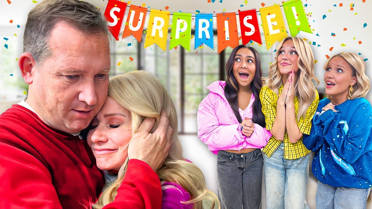 We surprised our mom and dad! They cried! 🥹 ️