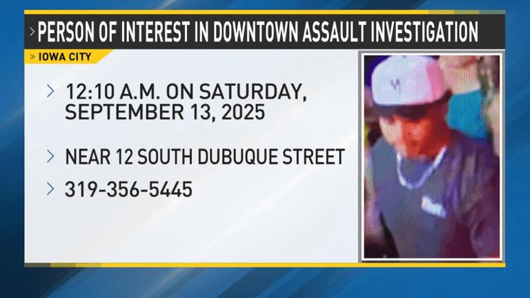 Iowa City police seek person of interest in downtown assault investigation