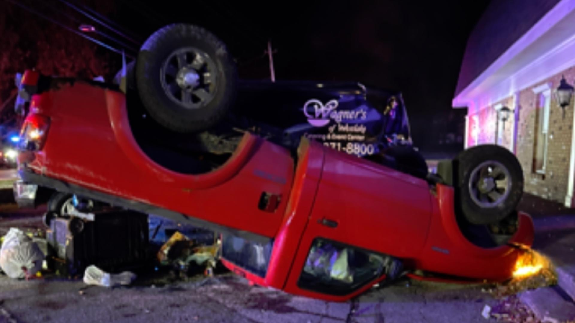 Driver arrested after high-speed chase ends in rollover crash, drug ...