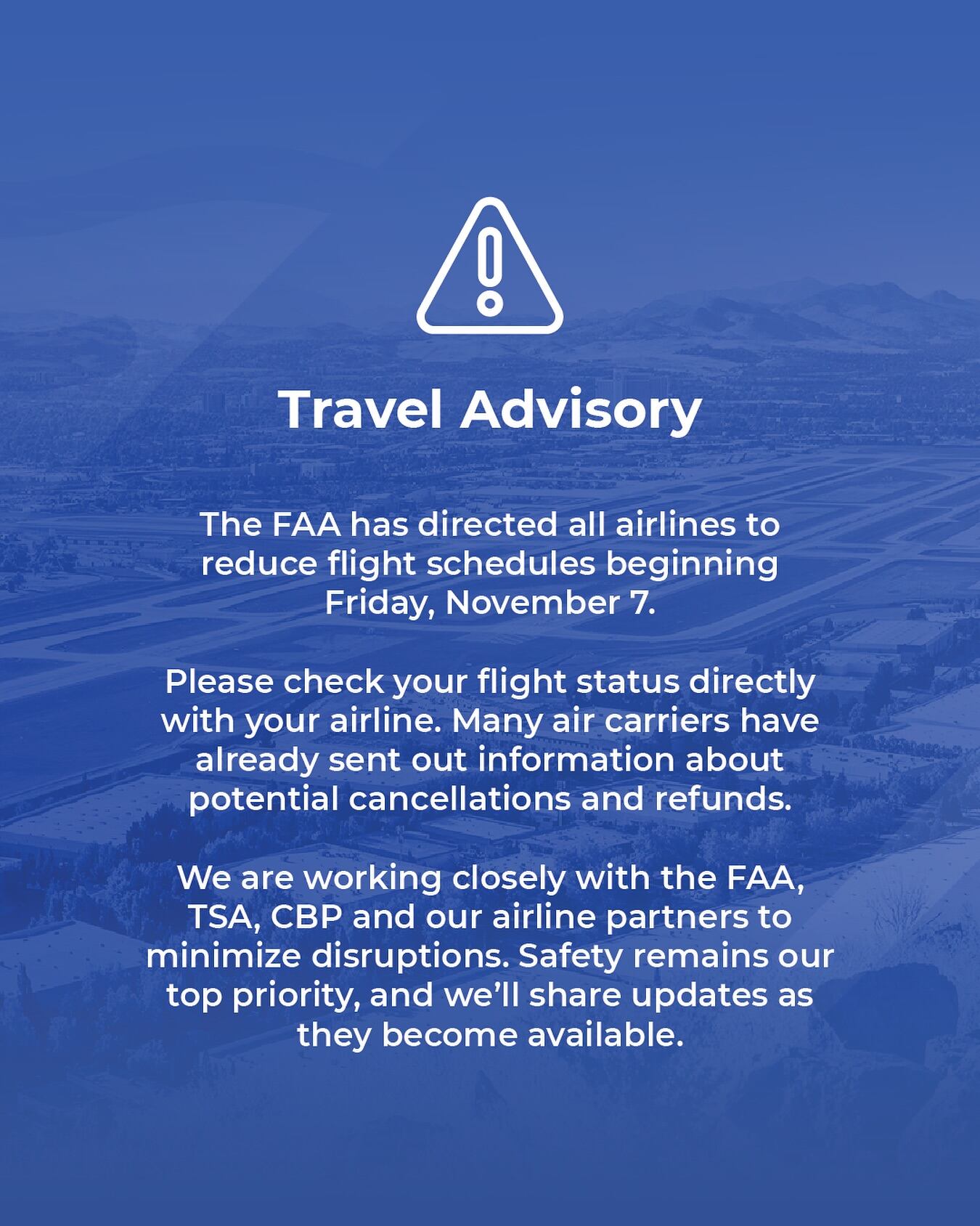 Reno airport will experience ripple effect from flight reductions at ...