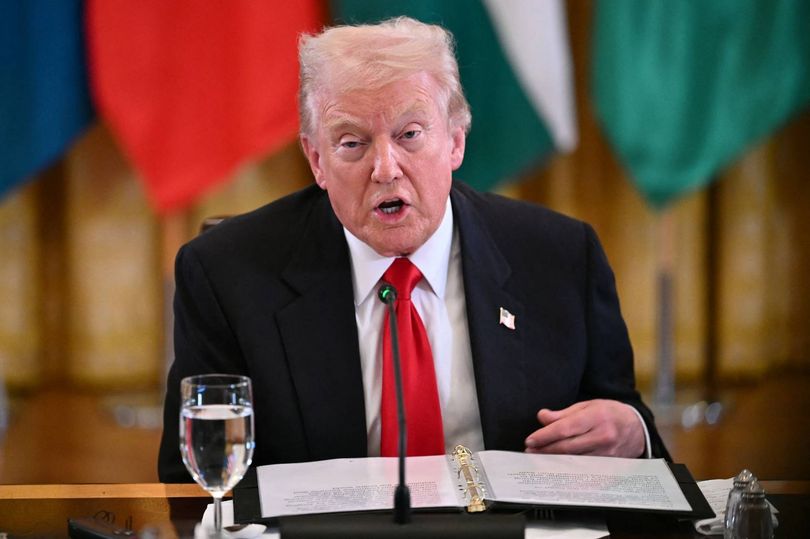 U.S. President Donald Trump is hosting leaders of Central Asian countries as those at home can't stop staring at his hair and lack of tan