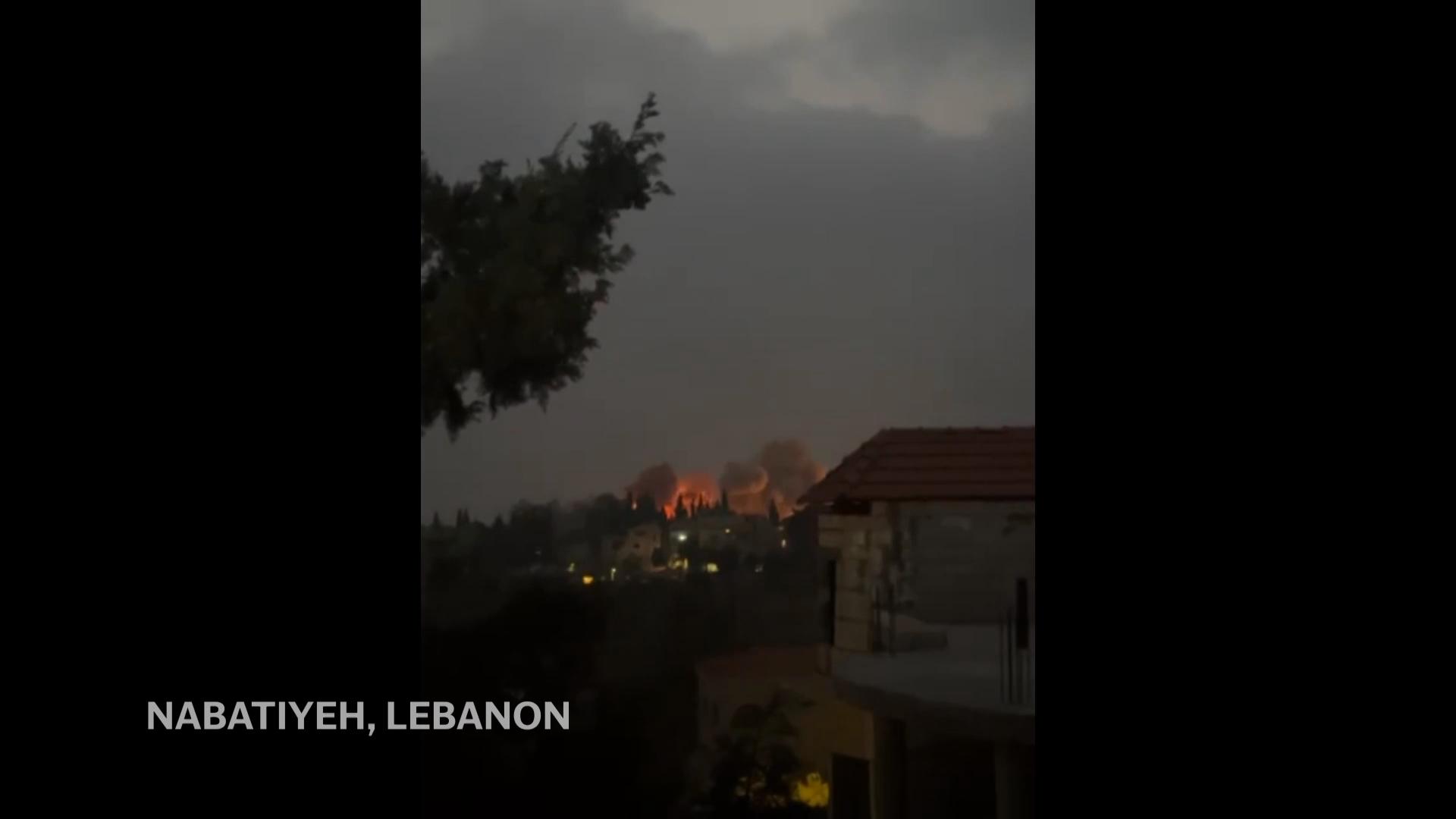 Reports indicate casualties from an Israeli airstrike on the town of Sir al-Gharbiyeh in southern Lebanon. The