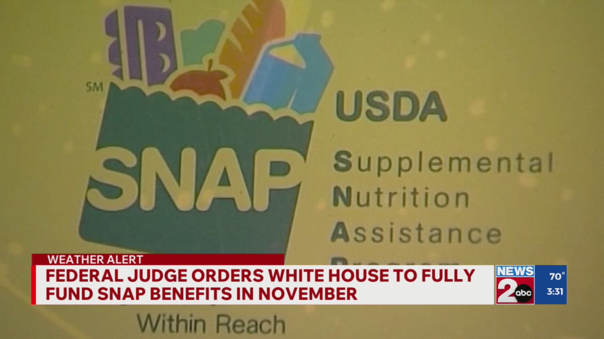 Federal judge orders White house to fully fund Nov. SNAP benefits