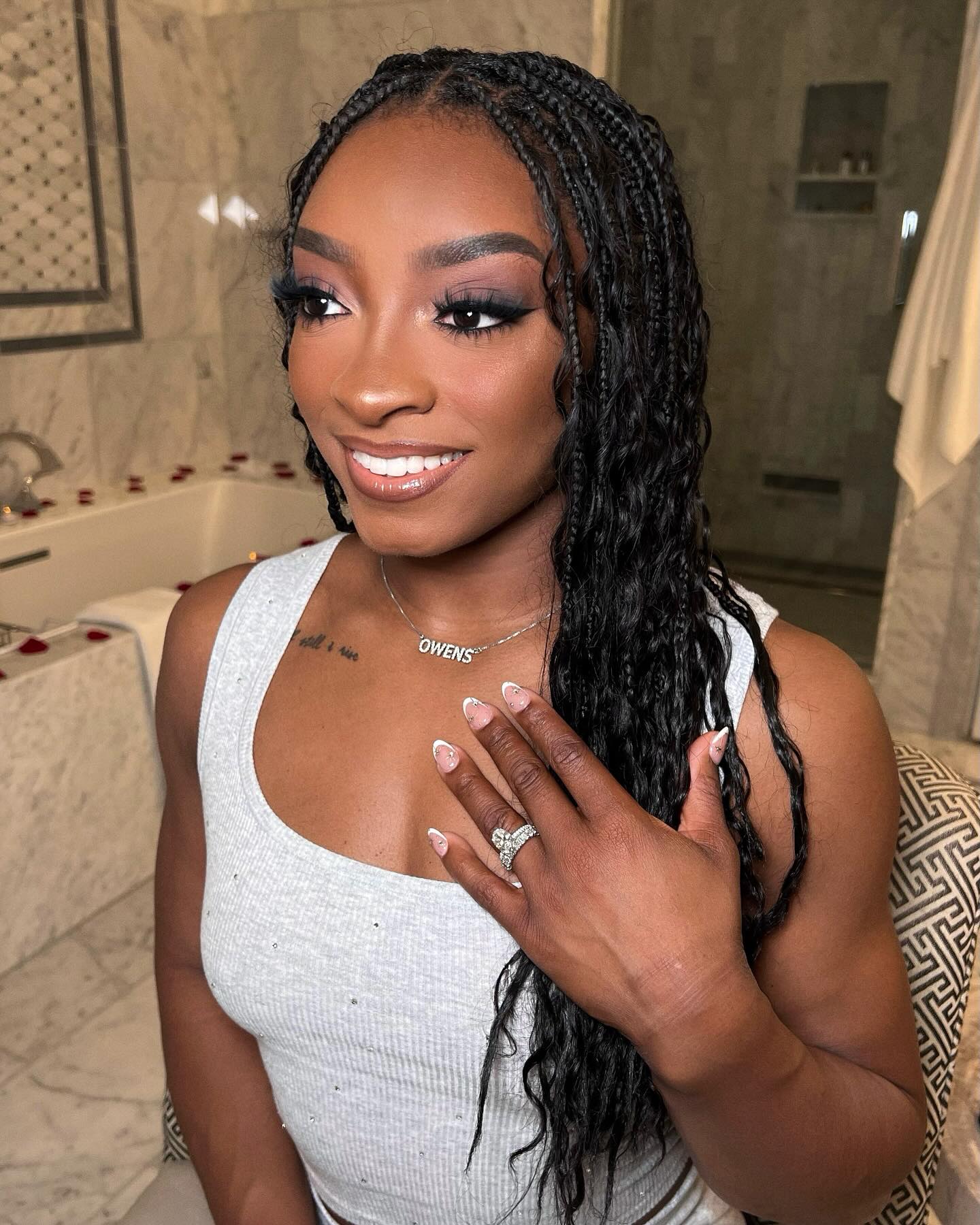 Simone Biles shows off new Audemars Piguet diamond watch worth $50K