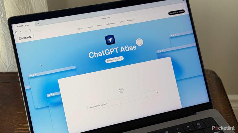 ChatGPT Atlas on MacBook Pro.
