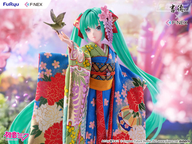 吉徳×F:NEX「日本人形フィギュア」第9弾の初音ミクが再登場！