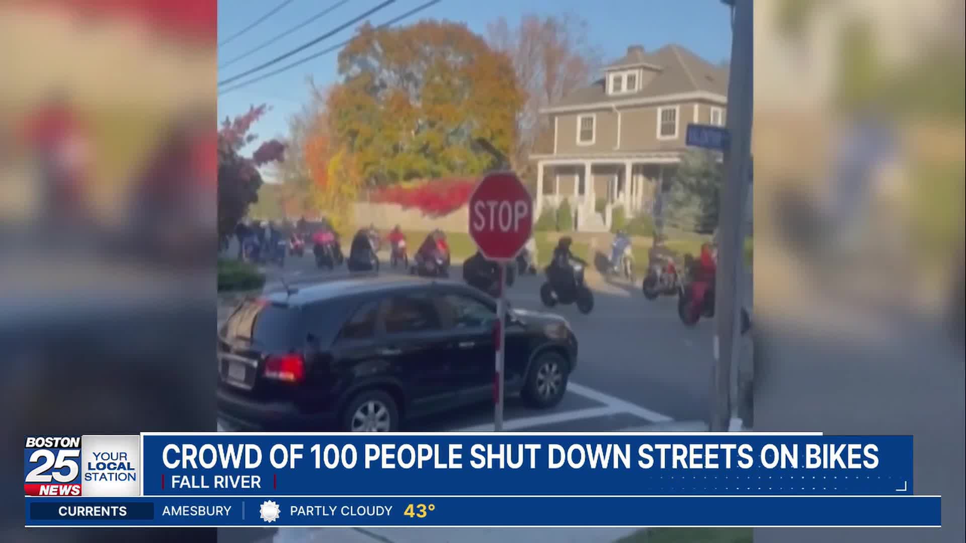Five arrested following ‘street takeover’ in Fall River, officials say