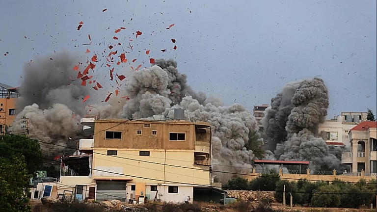 Israel launches heavy airstrikes on Hezbollah in southern Lebanon
