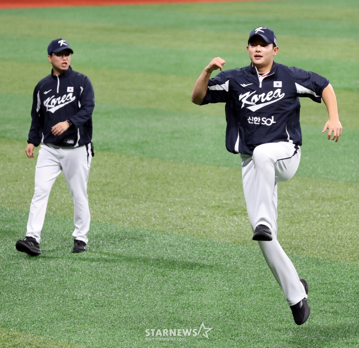 김영우 WBC 대표팀 훈련