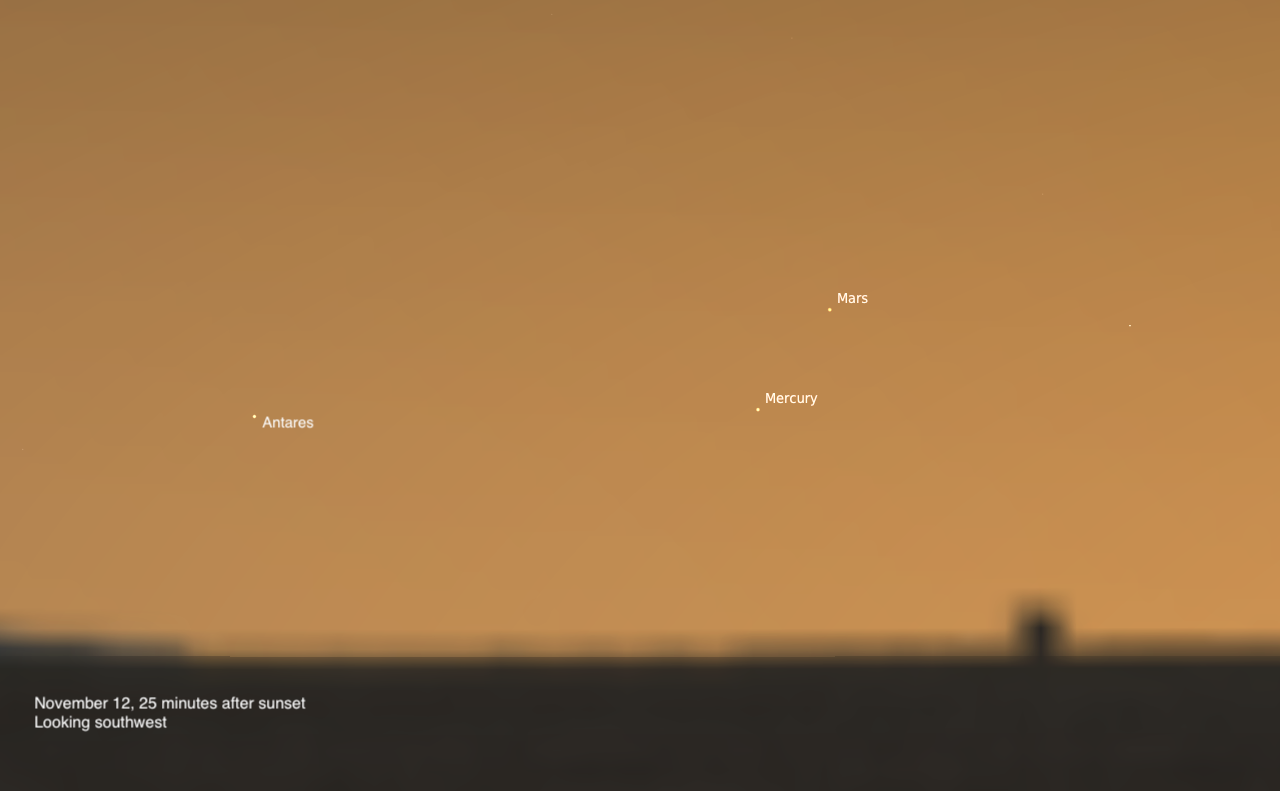 The Sky Today on Wednesday, November 12: Catch Mercury and Mars
