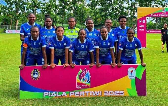 Tim Sepak Bola Putri Papua Lolos ke Babak Delapan Besar