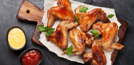 أجنحة الدجاج المشوية