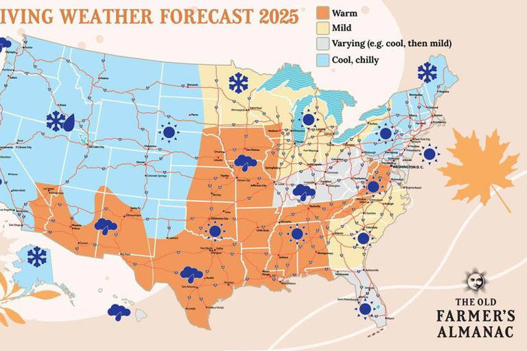 New York Thanksgiving weekend weather and first snow forecast