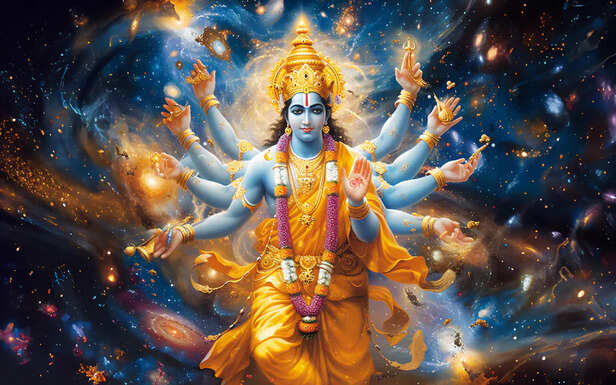The supreme God of Power, Lord Vishnu