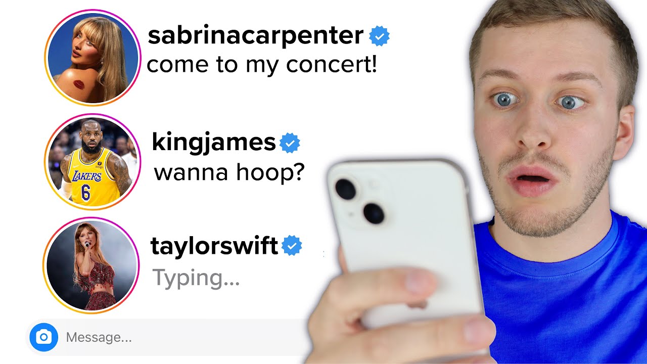 I DM'd 200 celebrities, here's who replied