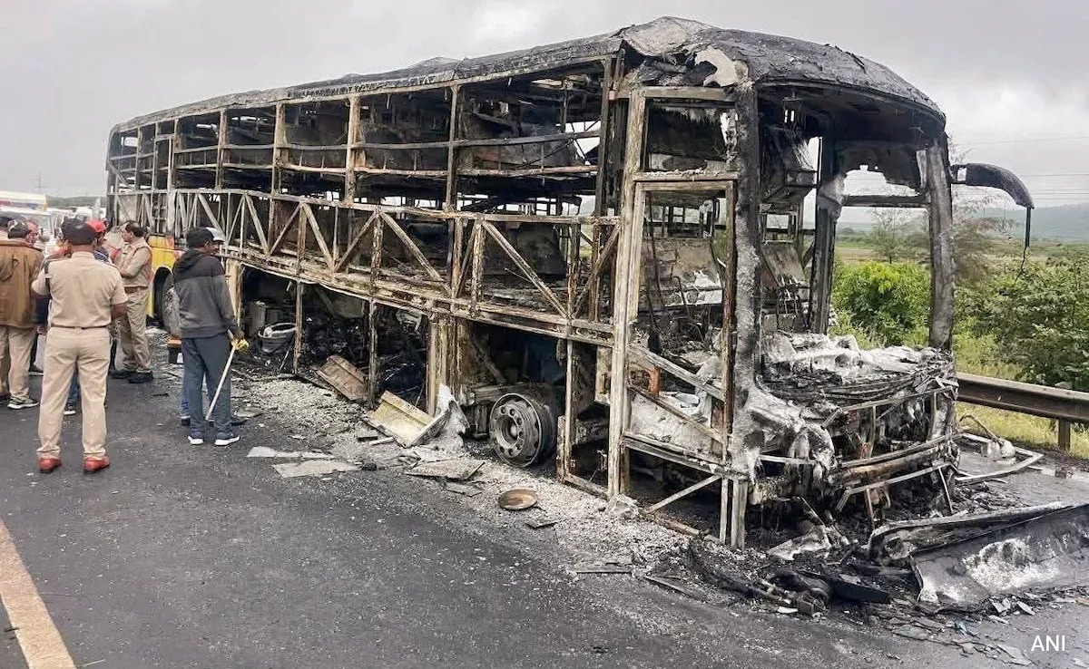 Owner Of Travel Agency Arrested In Andhra Bus Tragedy That Killed 20