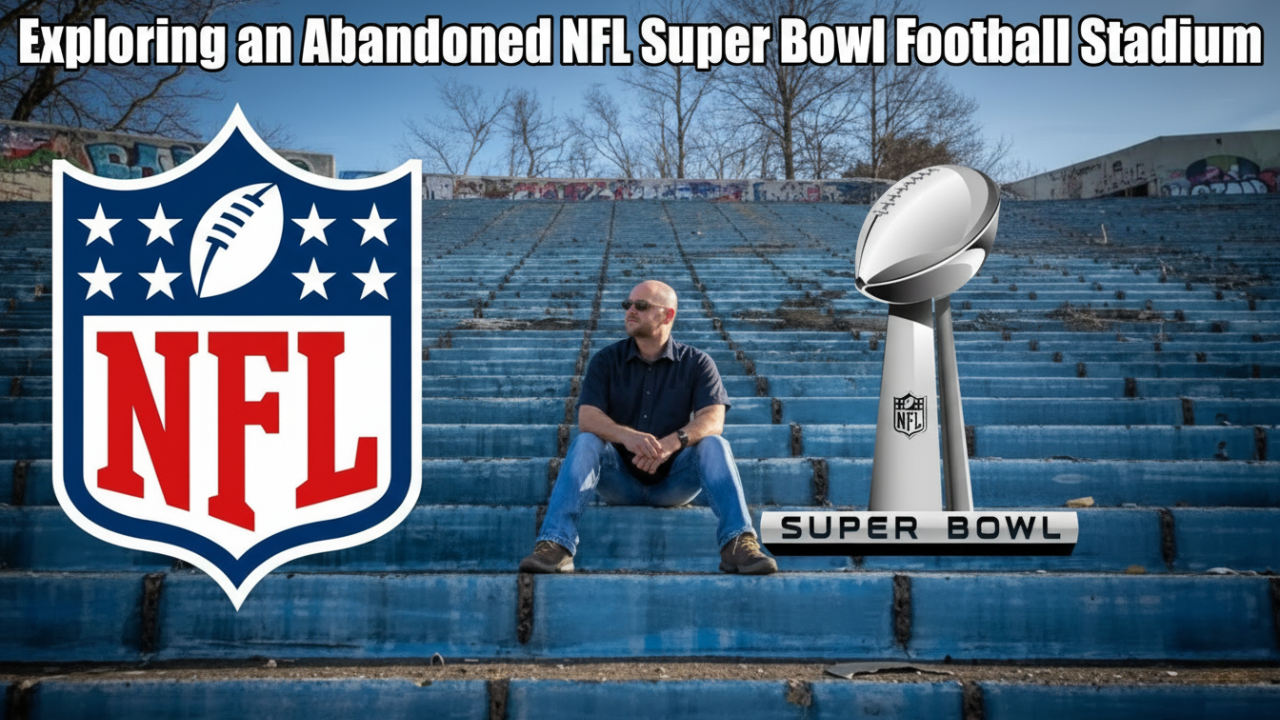 Exploring an Abandoned NFL Super Bowl Football Stadium