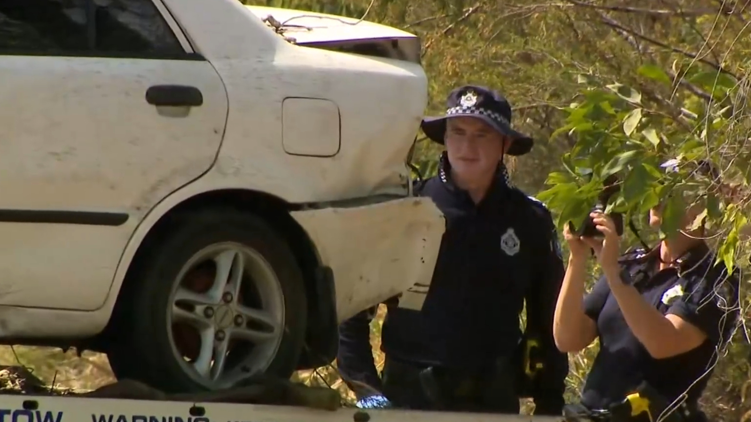 Toddler dies in Queensland police station foyer after horror car crash