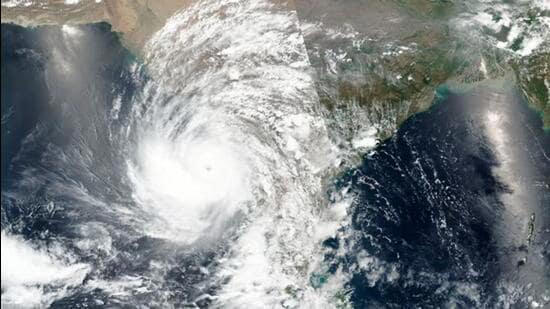 The Well marked low-Pressure area over southeast Bay of Bengal moved nearly westwards, concentrated into a Depression and lay centred… about 420 km west-southwest of Port Blair .