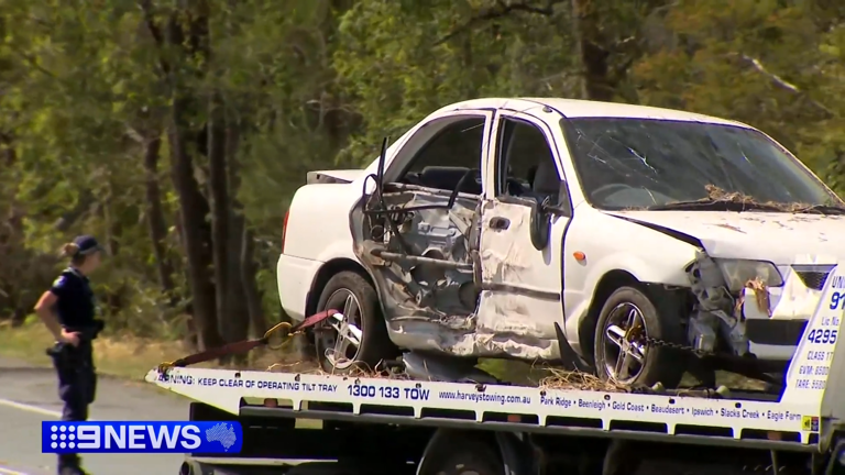 Toddler dies in Queensland police station foyer after horror car crash