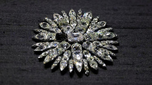 Uma das peças recuperadas após o assalto da Abóbada Verde de Dresden