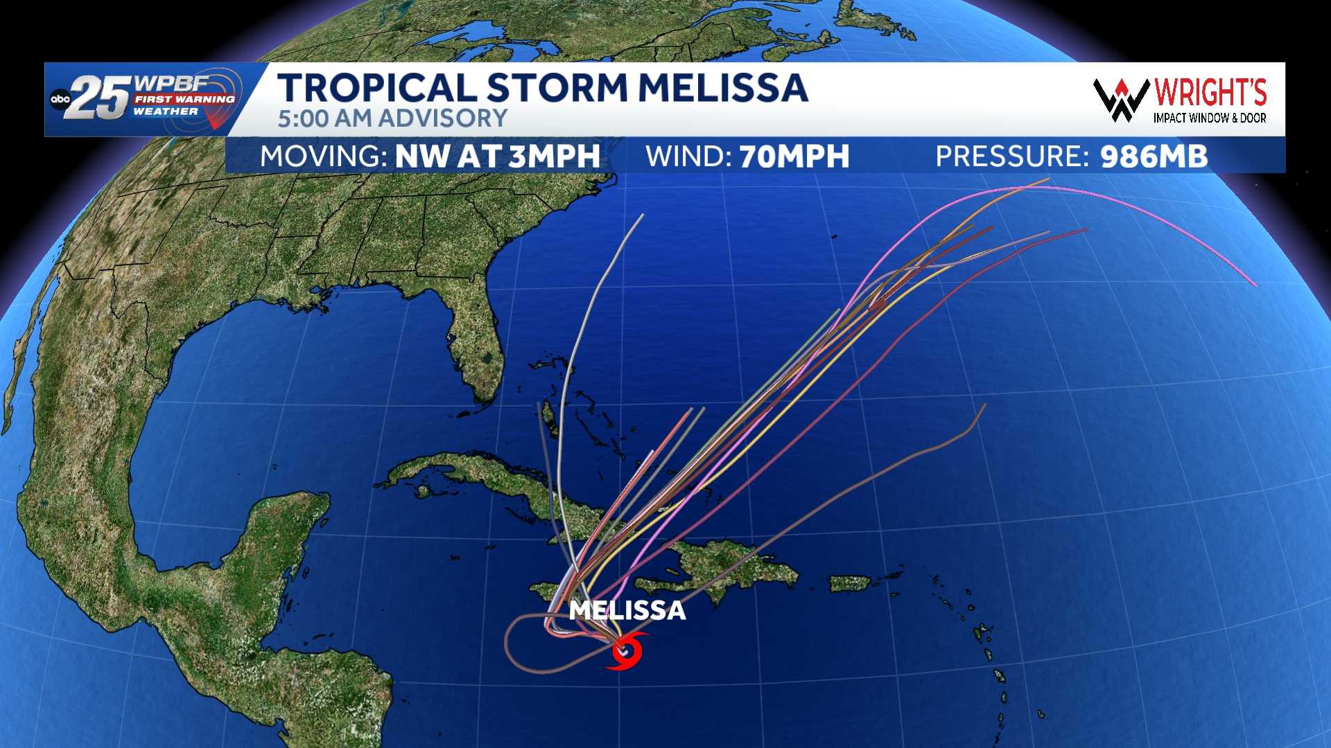 Tracking Melissa: Computer models and maps