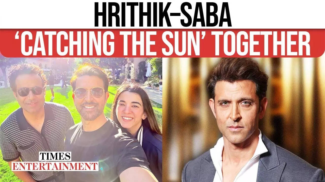 Hrithik Roshan Catches Sun With Saba Azad & Danish Renzu On A Sunny ...