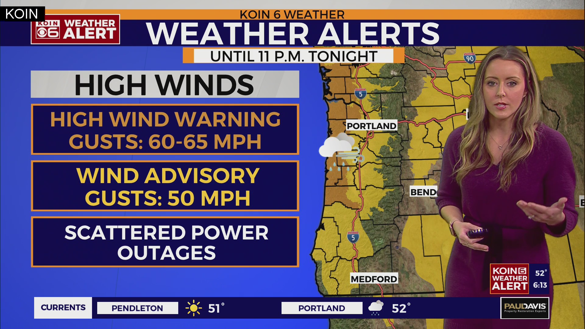 Weather Alerts still in place across PNW Saturday night