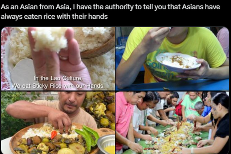 Sosiolog Buka Rahasia Mengapa Orang Asia Suka Makan Nasi dengan Tangan