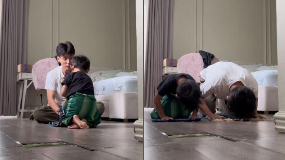 Bukti Ayah Hebat, Na Daehoon Bagikan Momen Hangat Salat Berjamaah dengan Anak, Jule Tega Selingkuhi