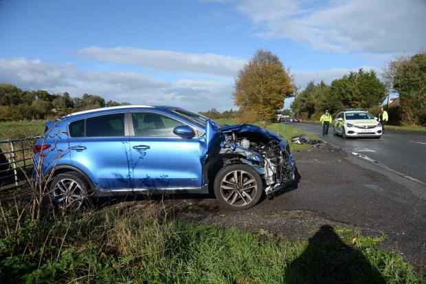 Man arrested on suspicion of drug driving after three-car crash