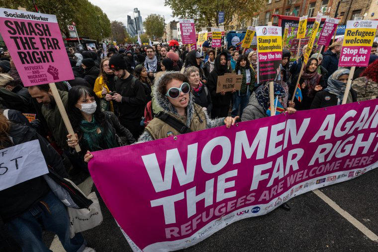 Four counter-protesters arrested during Ukip march in London