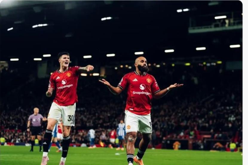 Manchester United Kalahkan Brighton 4-2, Perpanjang Kemenangan Beruntun
