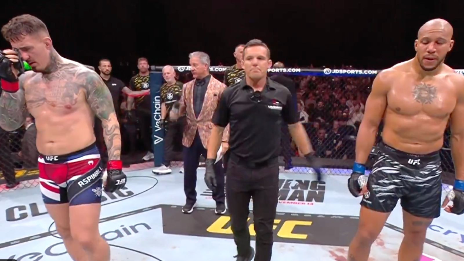 Tom Aspinall Furious After Eye Poke from Ciryl Gane Forces UFC 321 Main ...