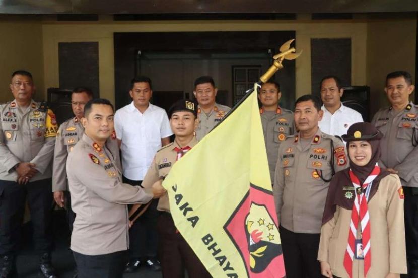 Kapolres Maros Melepas Kontingen Saka Bhayangkara ke Peran Nasional 2025