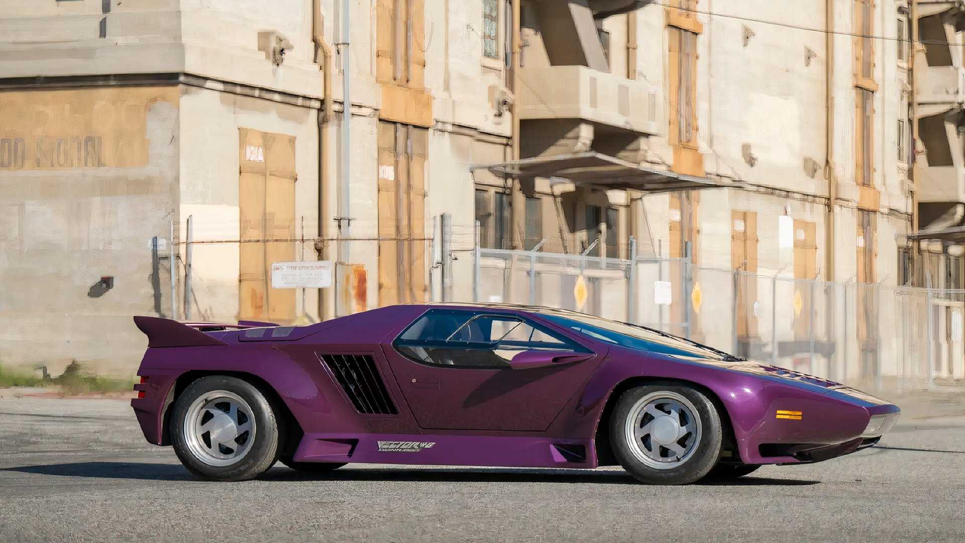 Purple 1991 Vector W8 side