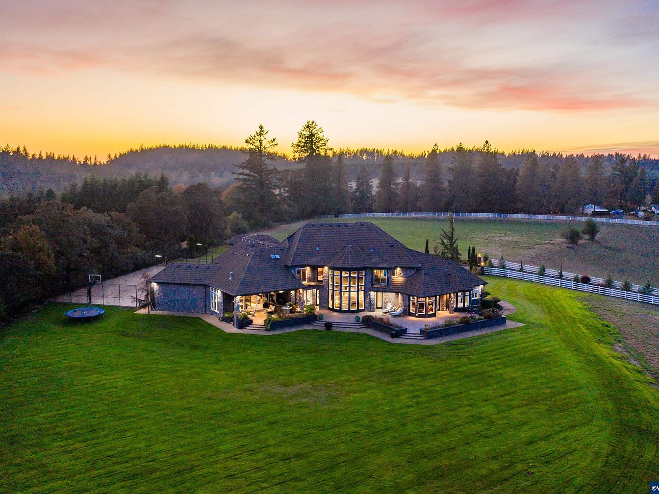 Stunning 5-Bedroom Estate in Salem with Mountain Views, Movie Theater ...