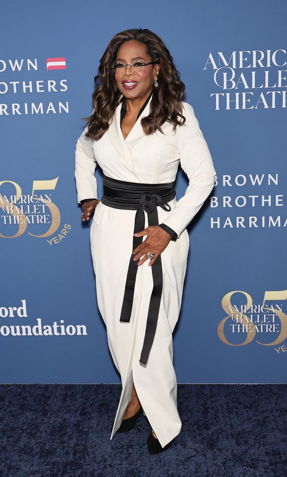 oprah cut out dress Oprah Literally Sparkles in Over 30-Carats of Diamonds at a New York Event