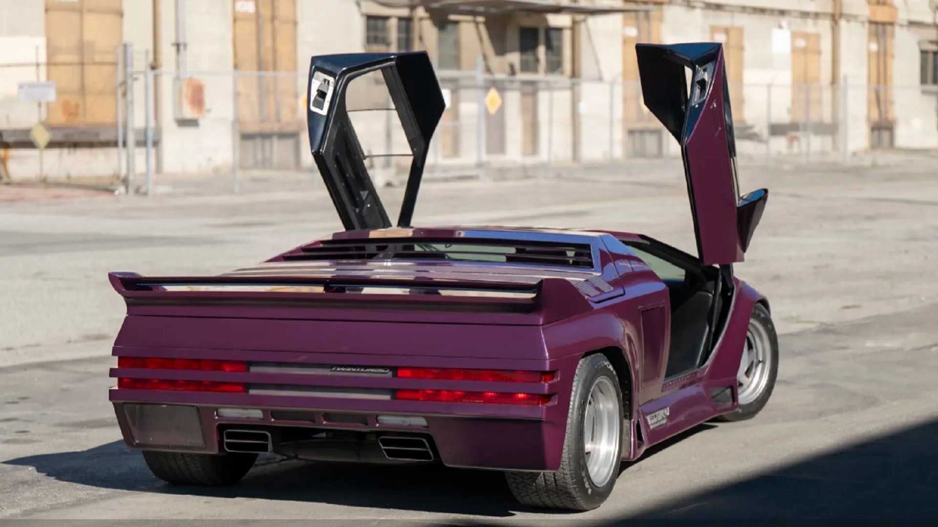 Purple 1991 Vector W8 rear