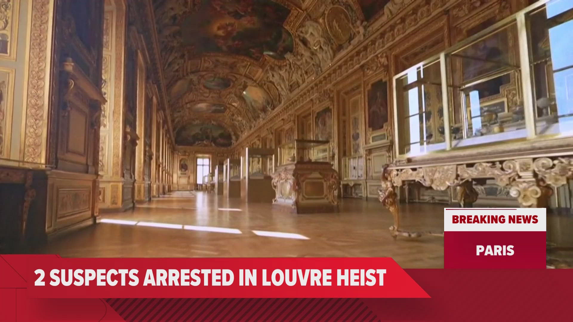 Suspects arrested over the theft of crown jewels from Paris' Louvre museum
