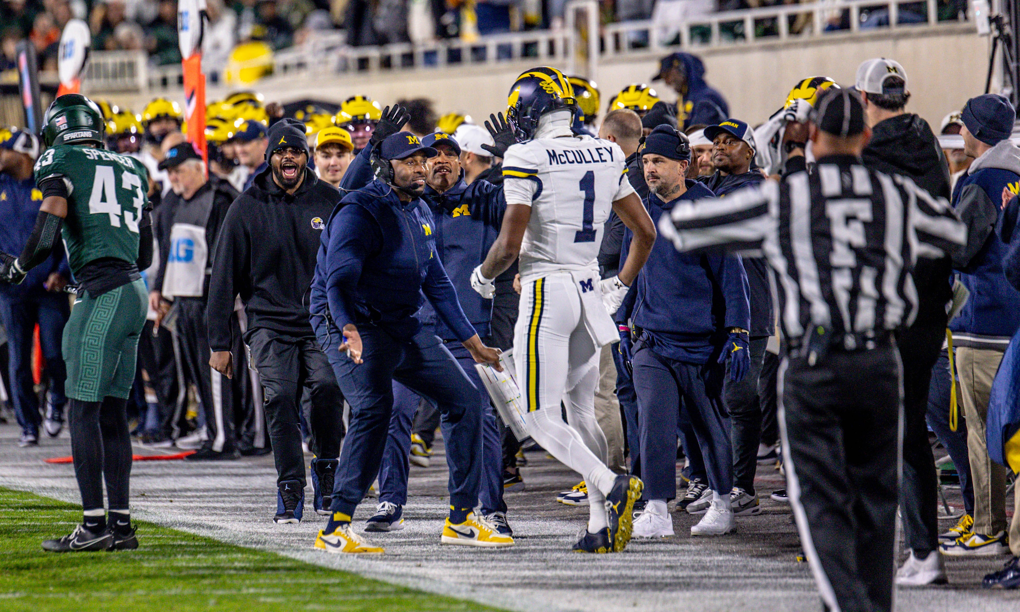 Social media reacts as Michigan beats rival Michigan State for fourth ...