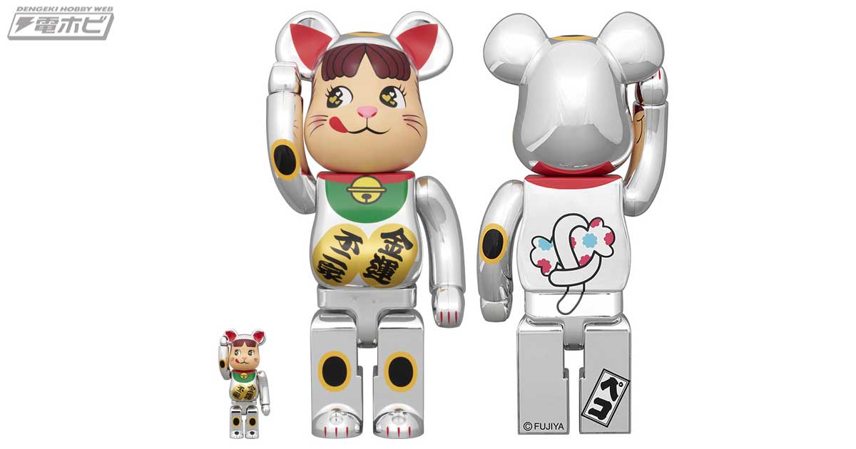 BE@RBRICK 招き猫 ペコちゃん  福 銀メッキ ダブル小判 桃金メッキ BE@RBRICK 招き猫 ペコちゃん 福 銀メッキ ダブル小判 桃金メッキ