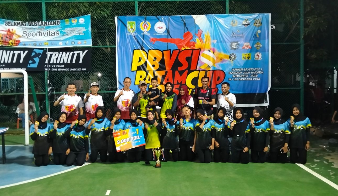 LAC Putra dan JVC Putri Juara di Batam Cup 2025